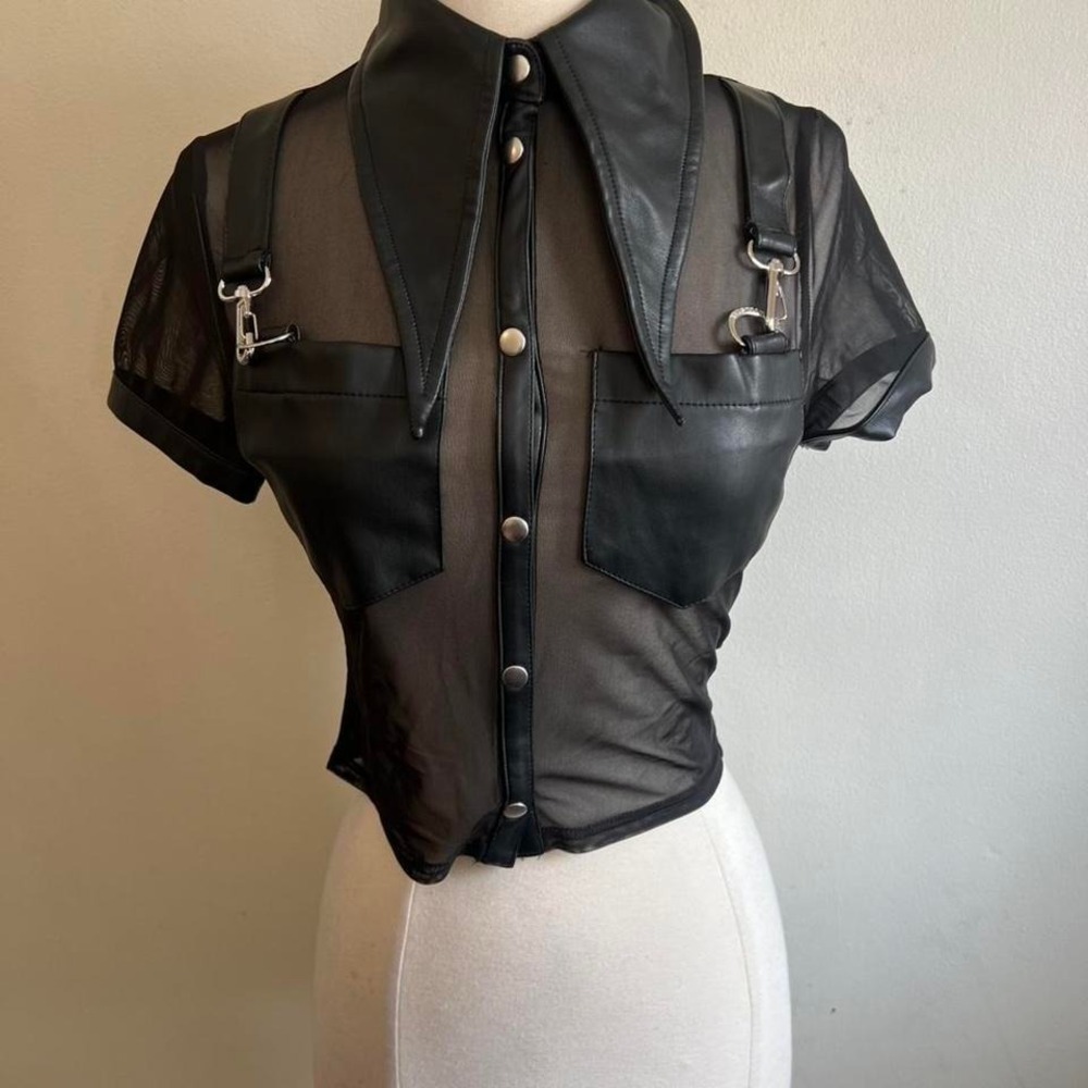 Killstar Dark Halo cropped collared top